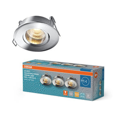 Lampa punktowa LED OSRAM Spot Set Recess GU10 IP65 Press 4.5W 827 Chrome - Poland LEDVANCE e - shop 4058075854239