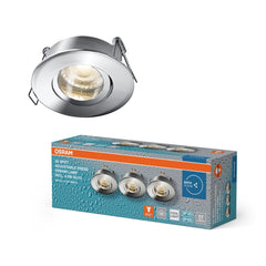 Lampa punktowa LED OSRAM Spot Set Recess GU10 IP65 Press 4.5W 840 Chrome - Poland LEDVANCE e - shop 4058075854291
