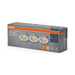 Lampa punktowa LED OSRAM Spot Set Recess Twistlock GU10 Adjustable 2.6W 827 biały - Poland LEDVANCE e - shop 4058075853652