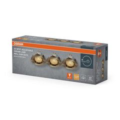 Lampa punktowa LED OSRAM Spot Set Recess Twistlock GU10 Adjustable 2.6W 827 Green Brass - Poland LEDVANCE e - shop 4058075853713