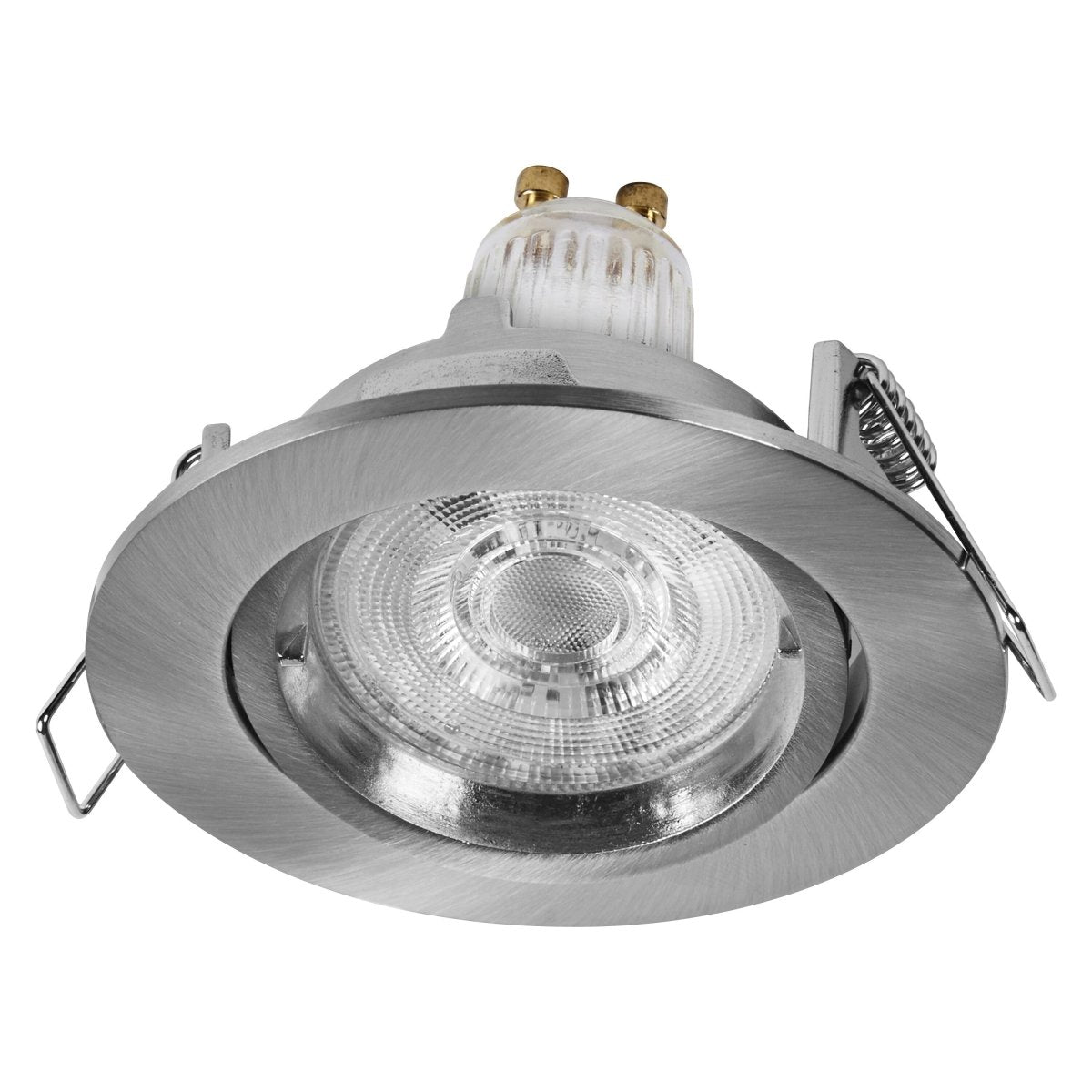 Lampa punktowa LED OSRAM Spot Set Recess Twistlock GU10 Adjustable 2.6W 827 Satin Nickel - Poland LEDVANCE e - shop 4058075853676