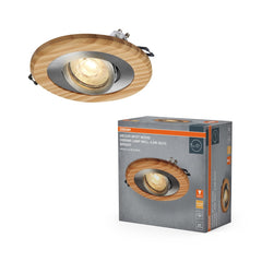 Lampa punktowa LED OSRAM Wood Spot GU10 Bright 4.5W Satin Nickel - Poland LEDVANCE e - shop 4058075854031
