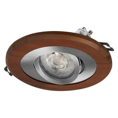 Lampa punktowa LED OSRAM Wood Spot GU10 Dark 4.5W Satin Nickel - Poland LEDVANCE e - shop 4058075854055