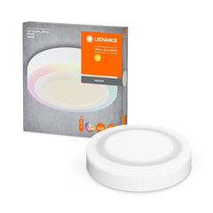 Lampa sufitowa LED COLOR WHITE RD 28W, RGB, okrągła, z pilotem, 400 mm - Poland LEDVANCE e-shop 4058075265721