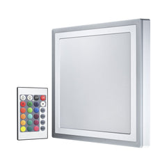 Lampa sufitowa LED COLOR WHITE SQ 30W, RGB, z pilotem, 400 mm - Poland LEDVANCE e-shop 4058075265769