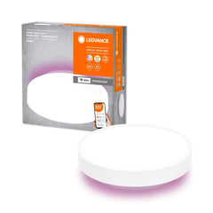 Lampa sufitowa LED WiFi ORBIS BACKLIGHT WHITE 28W, SMART, okrągła, RGB, regulowana biel, 350 mm - Poland LEDVANCE e-shop 4058075574397