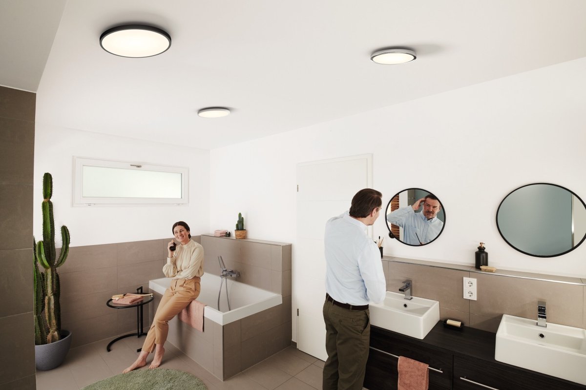Lampa sufitowa LED WiFi ORBIS DISC 25W, SMART, do łazienki, okrągła, IP44, regulowana biel, 400 mm - Poland LEDVANCE e-shop 4058075573611