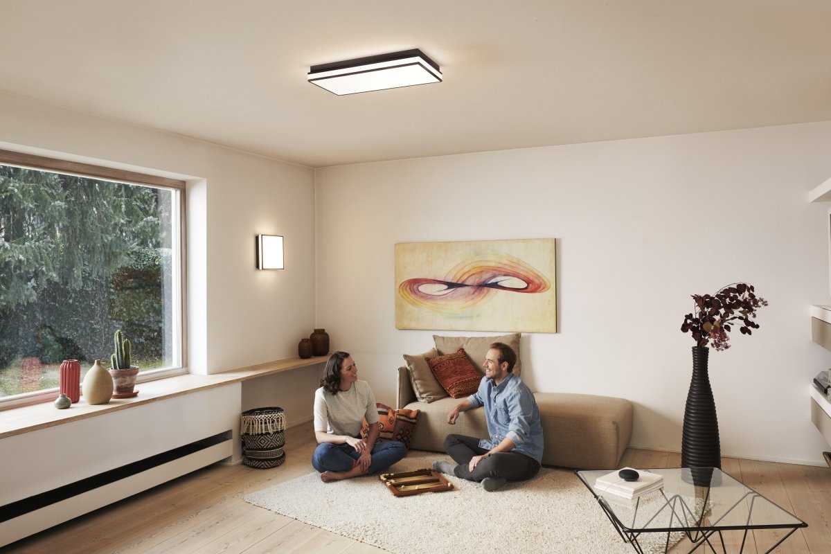 Lampa sufitowa LED WiFi ORBIS MAGNET BLACK 26W, SMART, kwadratowa, regulowana biel, 300x300 mm - Poland LEDVANCE e-shop 4058075572737