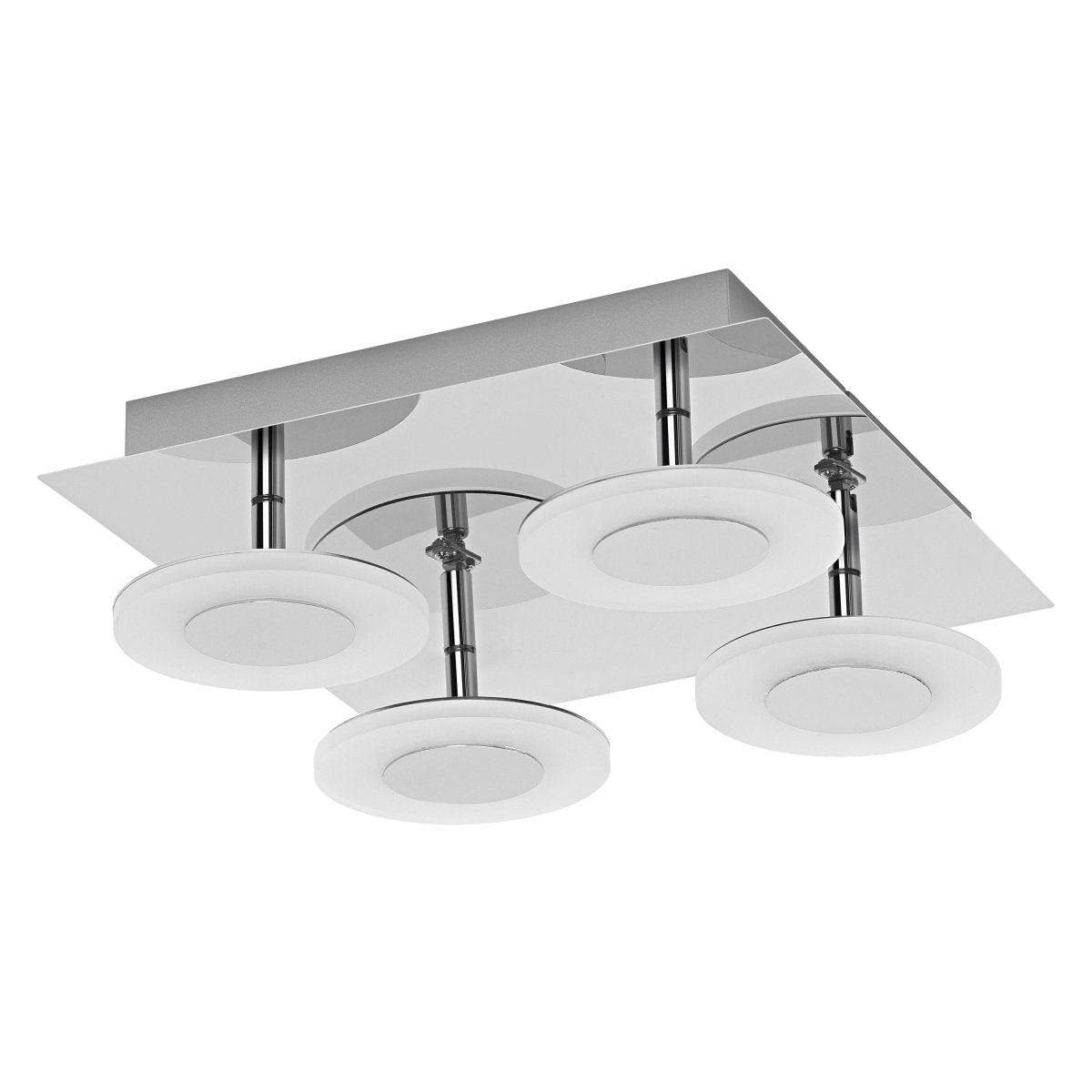 Lampa sufitowa LED WiFi ORBIS WALL WAVE 26W, SMART, do łazienki, kwadratowa, 4 źródła LED, IP44, regulowana biel, 300x300 mm - Poland LEDVANCE e-shop 4058075573901