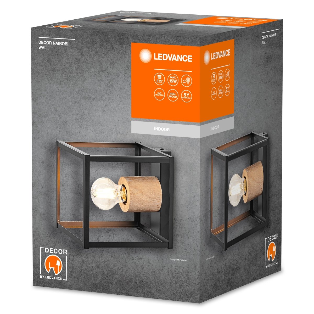 Lampa wewnętrzna ścienna E27 Decor Nairobi Wall. - Poland LEDVANCE e-shop 4058075759145