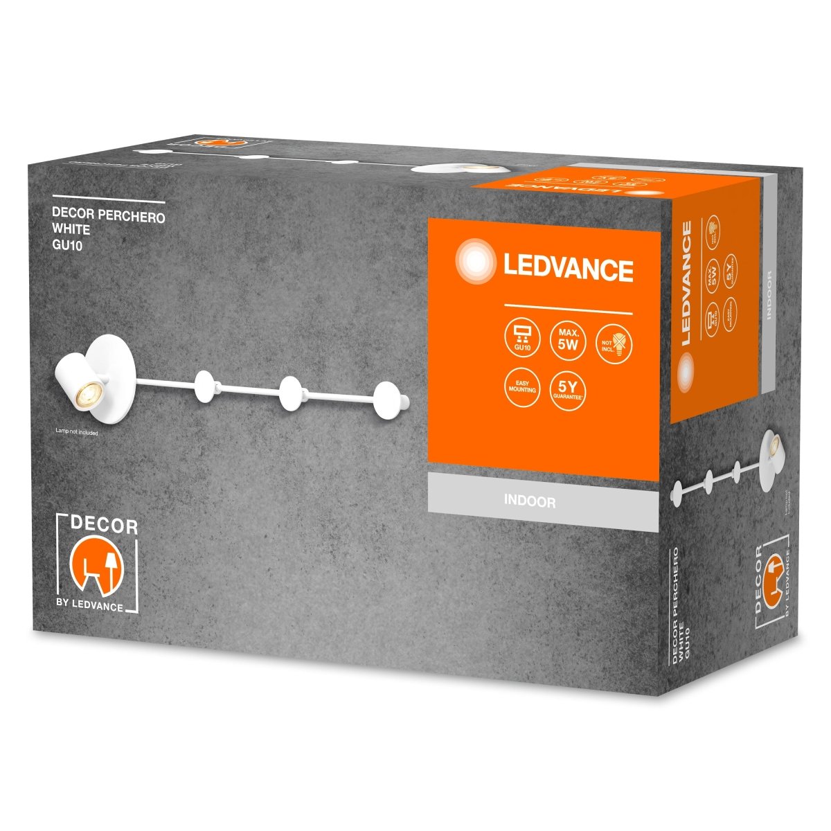 Lampa wewnętrzna ścienna GU10 Decor Perchero White. - Poland LEDVANCE e-shop 4058075756816