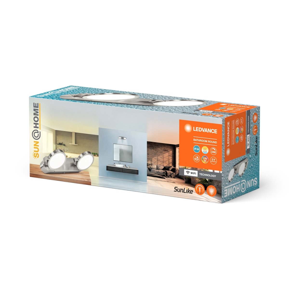 Lampa wewnętrzna ścienna LED WiFi 14W, SMART, Sun@Home Bathroom Round, 300 mm, regulowana biel. - Poland LEDVANCE e-shop 4058075750630