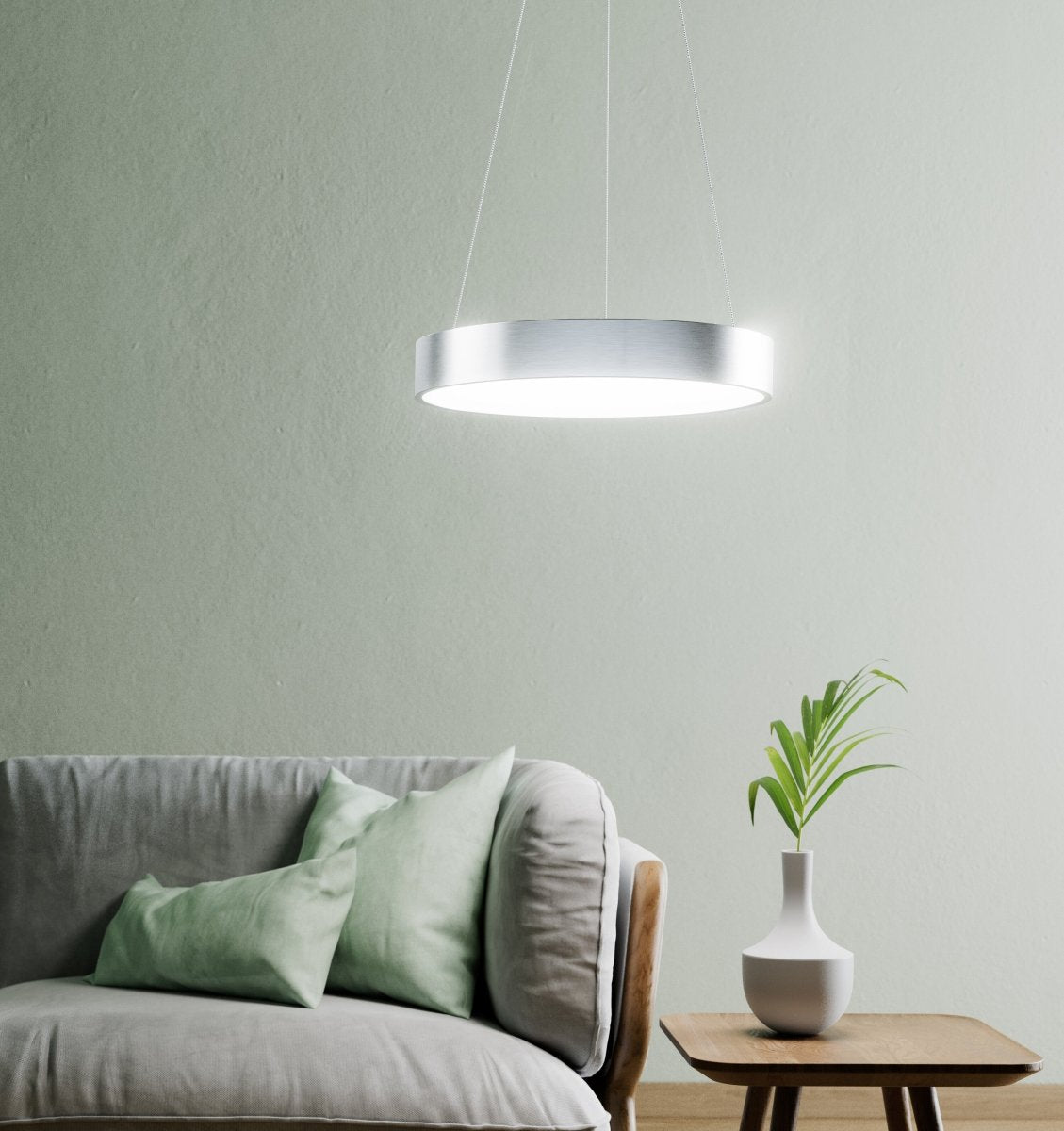 Lampa wewnętrzna sufitowa LED WiFi 18,5W, SMART, Sun@Home Circular Pendant Silver, regulowana biel. - Poland LEDVANCE e-shop 4058075762749