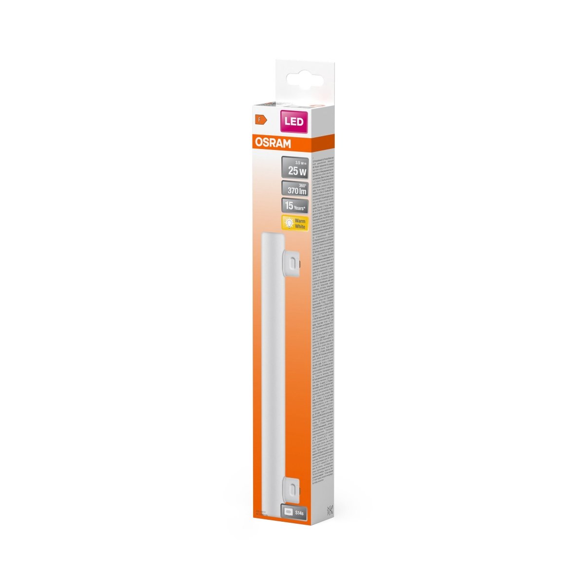 Liniowa Lampa LED ciepłobiała S14s 3,5 W 2700 K 370lm - Poland LEDVANCE e-shop 4058075762374