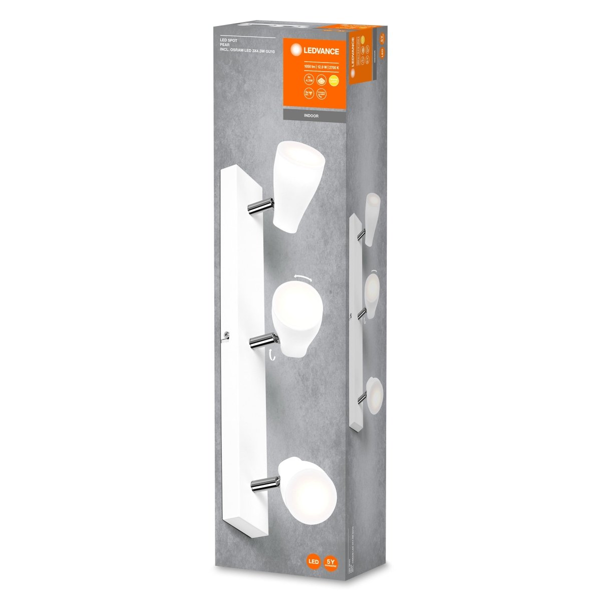 Oprawa LED GU10 12,90W Reflektory Elastyczne Sufitowe - Poland LEDVANCE e-shop 4058075826458