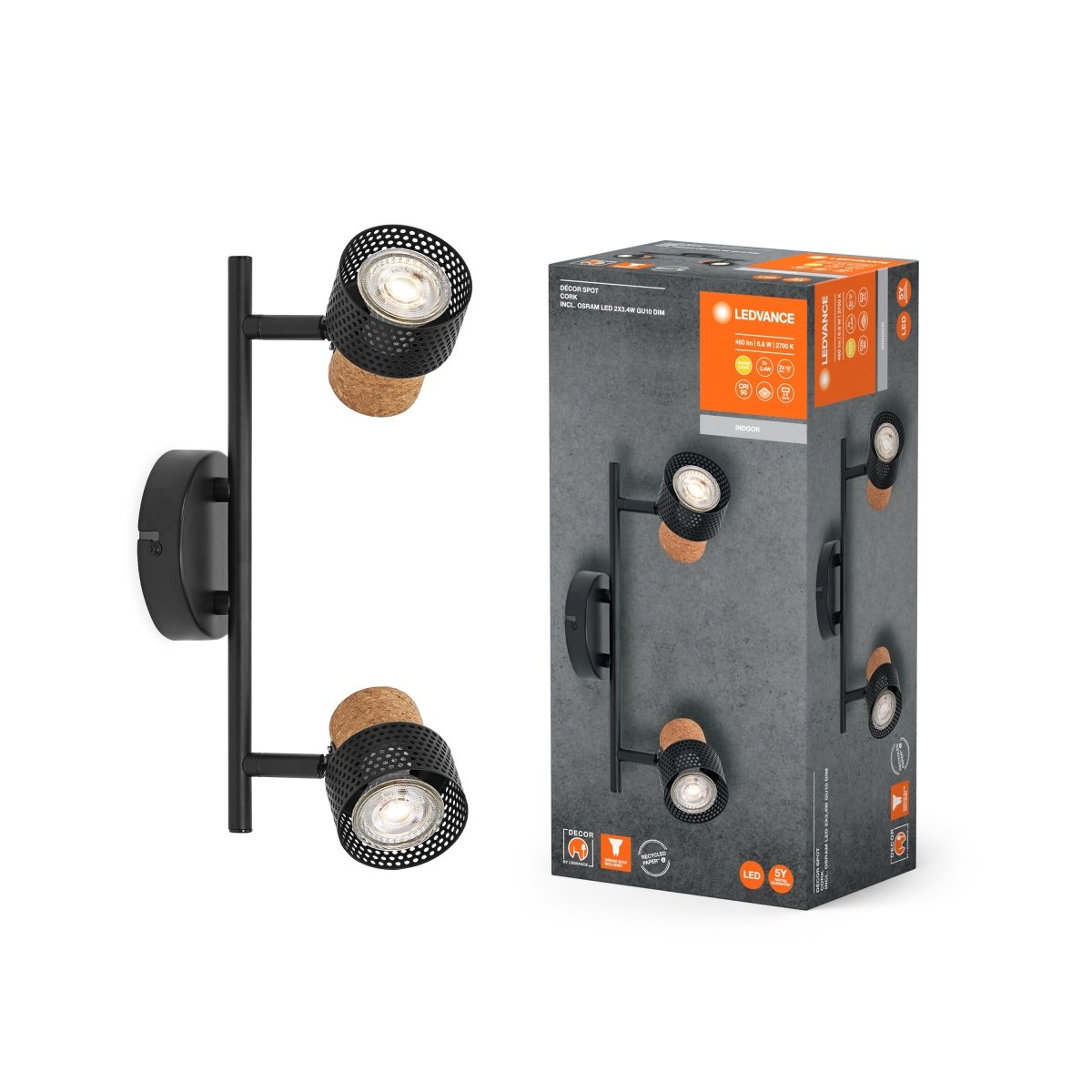 Oprawa LED GU10 6,80W Regulowane Reflektory Sufitowe - Poland LEDVANCE e-shop 4058075828681