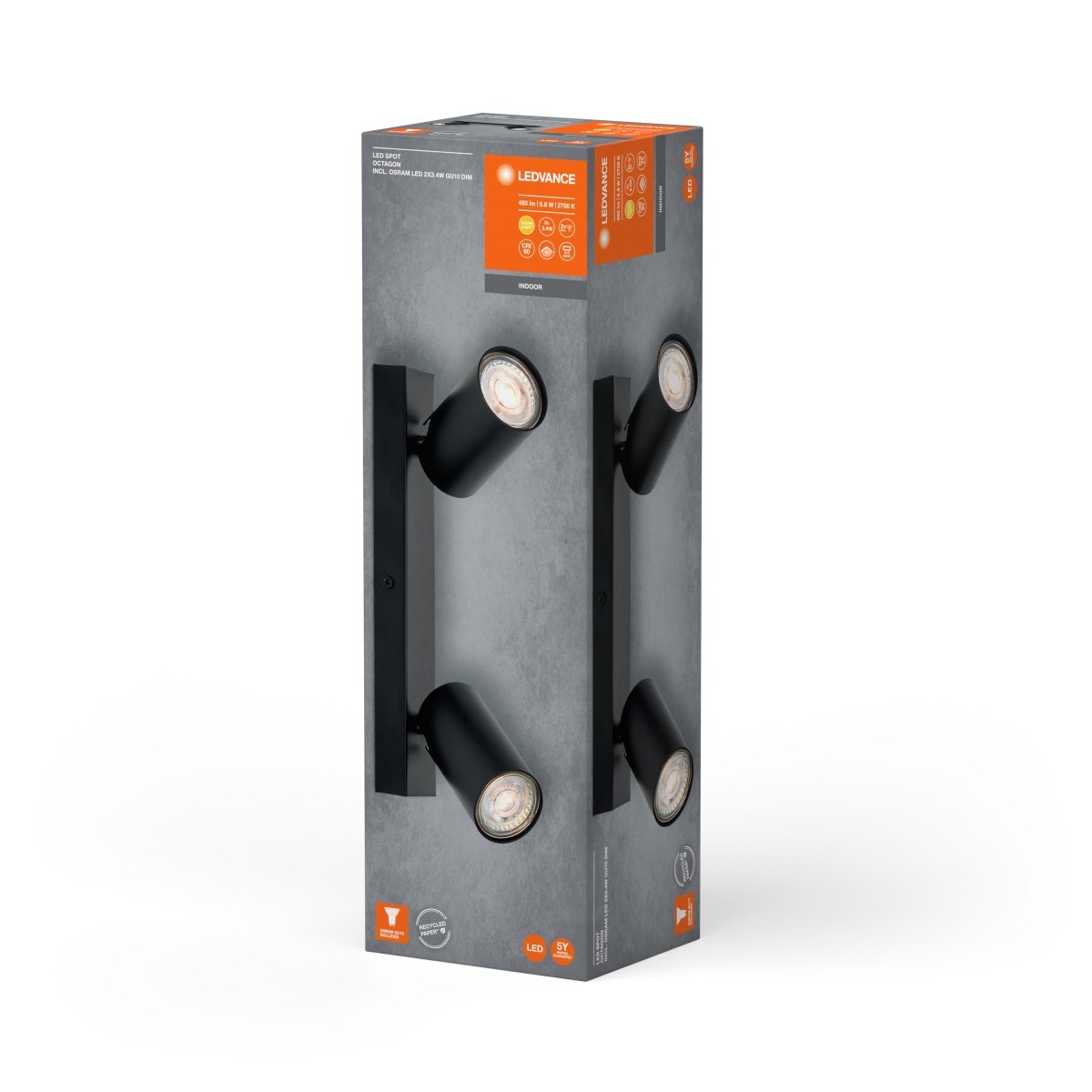 Oprawa LED GU10 6,80W Sufitowa Regulowane Reflektory - Poland LEDVANCE e-shop 4058075828483