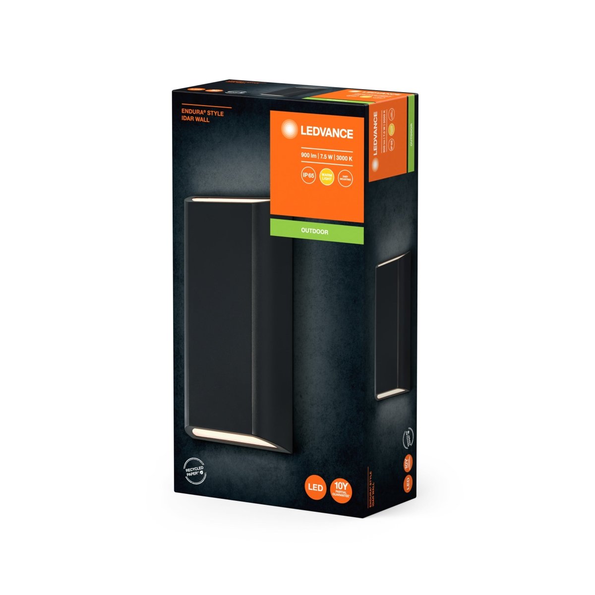 Oprawa LED Ścienna z ciemnoszarą obudową zewnętrzna 7,50W - Poland LEDVANCE e-shop 4099854217548
