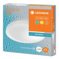 Oprawa LED sufitowa IP44 czujnik obecności 12W 3000K 900lm - Poland LEDVANCE e-shop 4099854105951