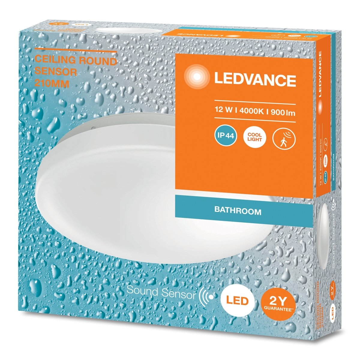 Oprawa LED sufitowa IP44 czujnik obecności 12W 4000K 900lm - Poland LEDVANCE e-shop 4099854105975