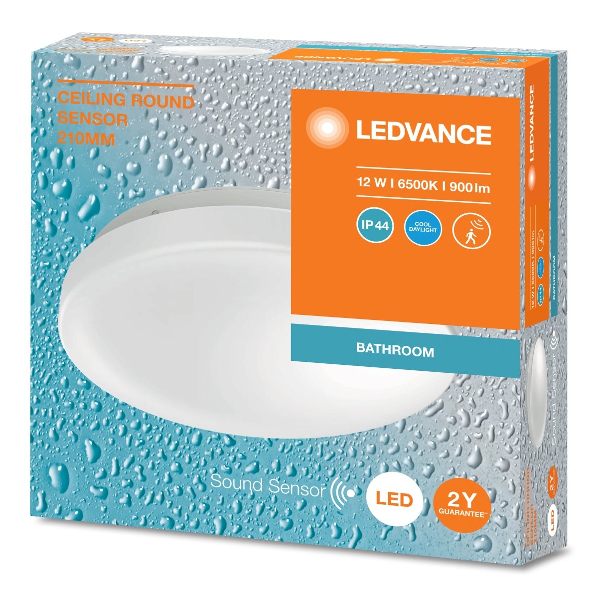 Oprawa LED sufitowa IP44 czujnik obecności 12W 6500K 900lm - Poland LEDVANCE e-shop 4099854105999