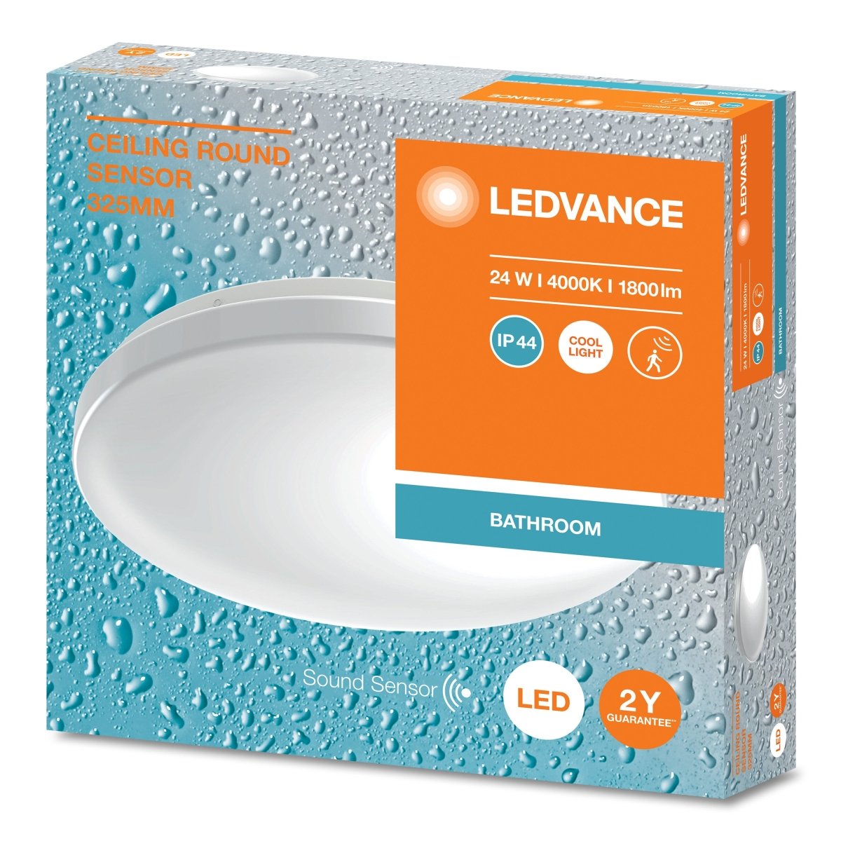 Oprawa LED sufitowa IP44 czujnik obecności 24W 4000K 1800lm - Poland LEDVANCE e-shop 4099854106095