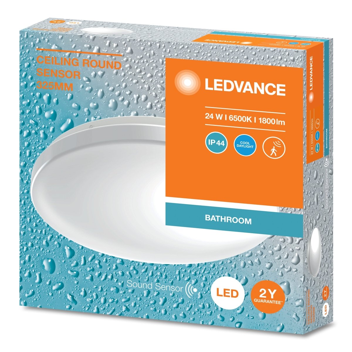 Oprawa LED sufitowa IP44 czujnik obecności 24W 6500K 1800lm - Poland LEDVANCE e-shop 4099854106118