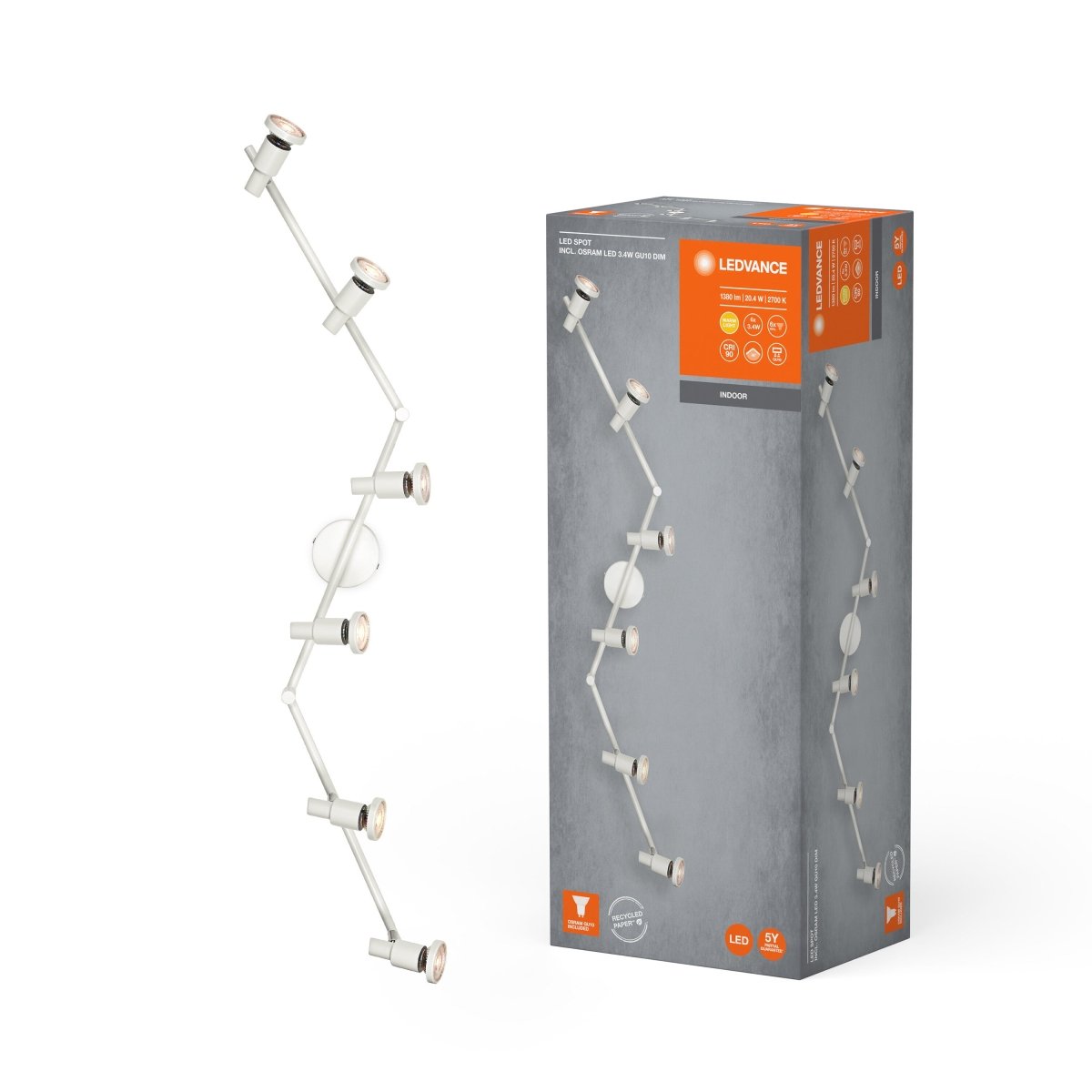 Oprawa LED sufitowa z regulowanym reflektoremi 20,40W 2700K - Poland LEDVANCE e-shop 4058075833937
