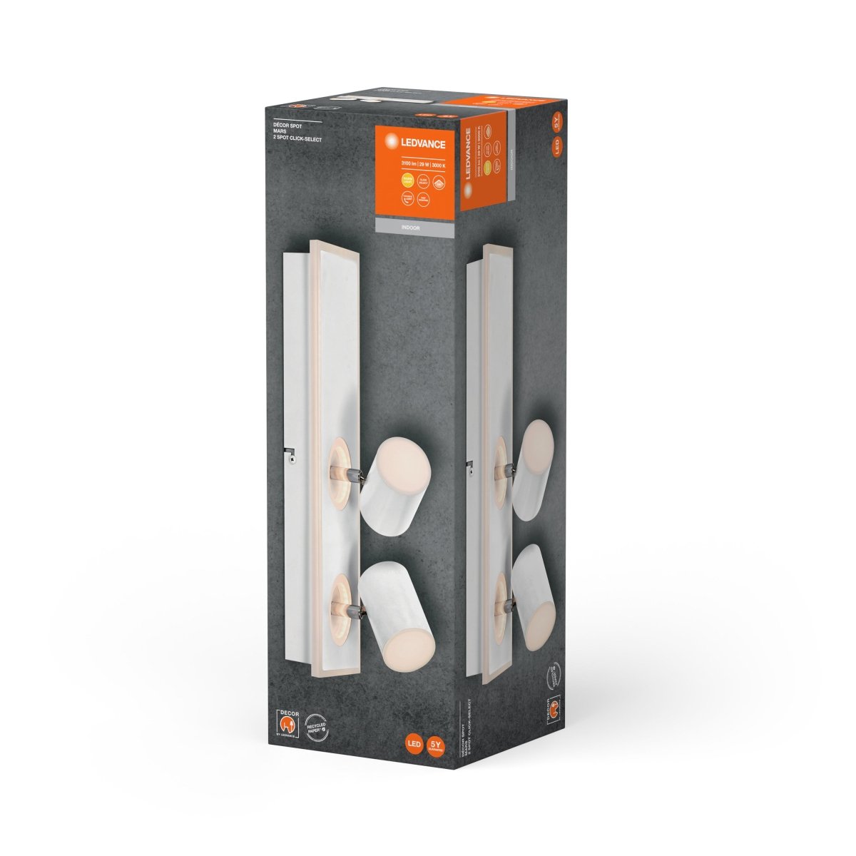 Oprawa LED sufitowa z regulowanymi reflektorami 29W - Poland LEDVANCE e-shop 4058075828407