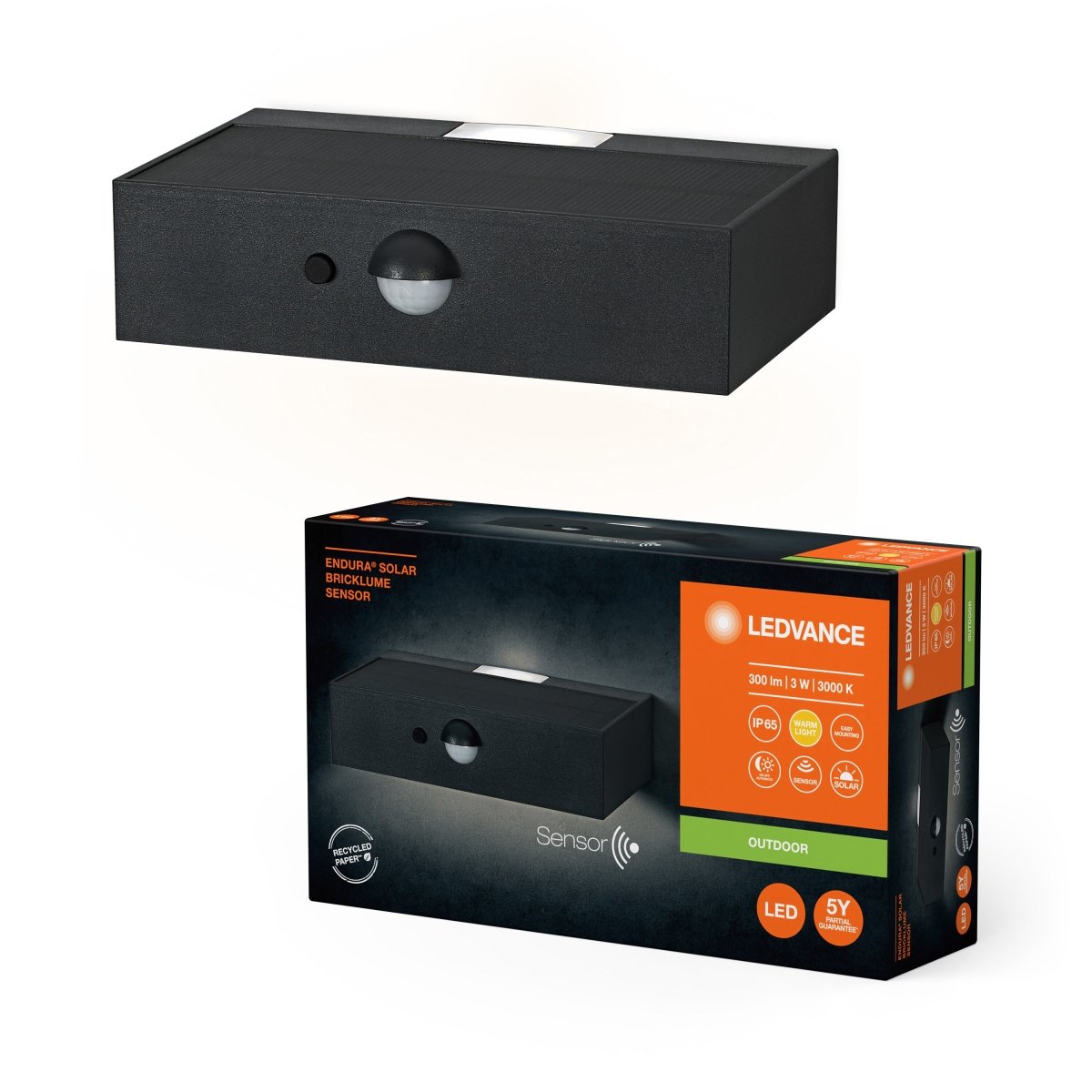 Oprawa LED zasilana energią słoneczną zewnętrzna 3W 300lm - Poland LEDVANCE e-shop 4099854219979