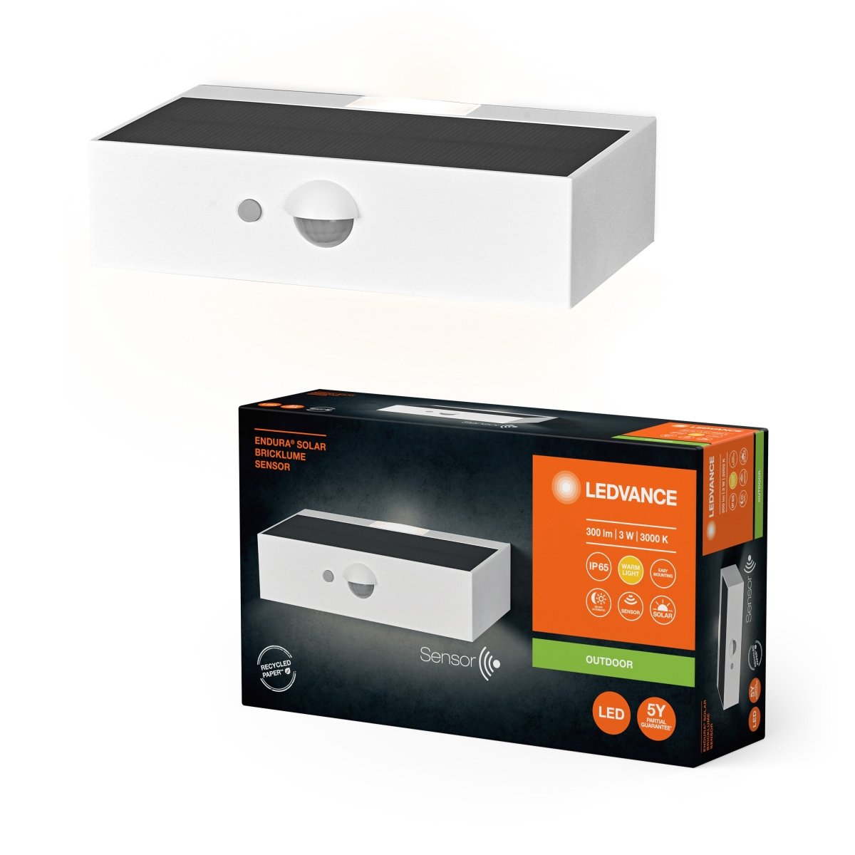 Oprawa LED zasilana energią słoneczną zewnętrzna 3W 310lm - Poland LEDVANCE e-shop 4099854219993