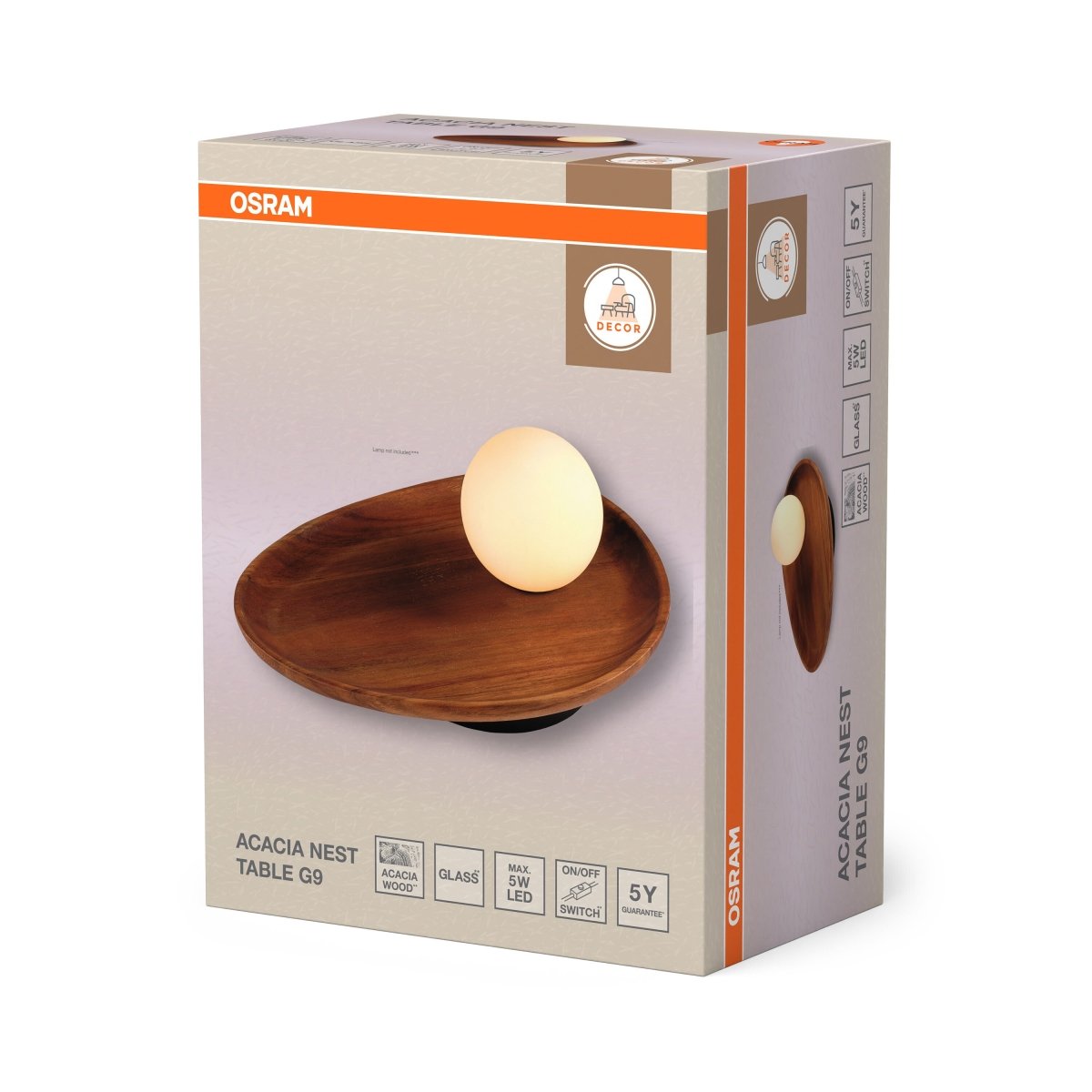 OSRAM Decor Acacia Nest Lampa stołowa 1xG9 brązowa - eshop Ledvance PL 4058075848160