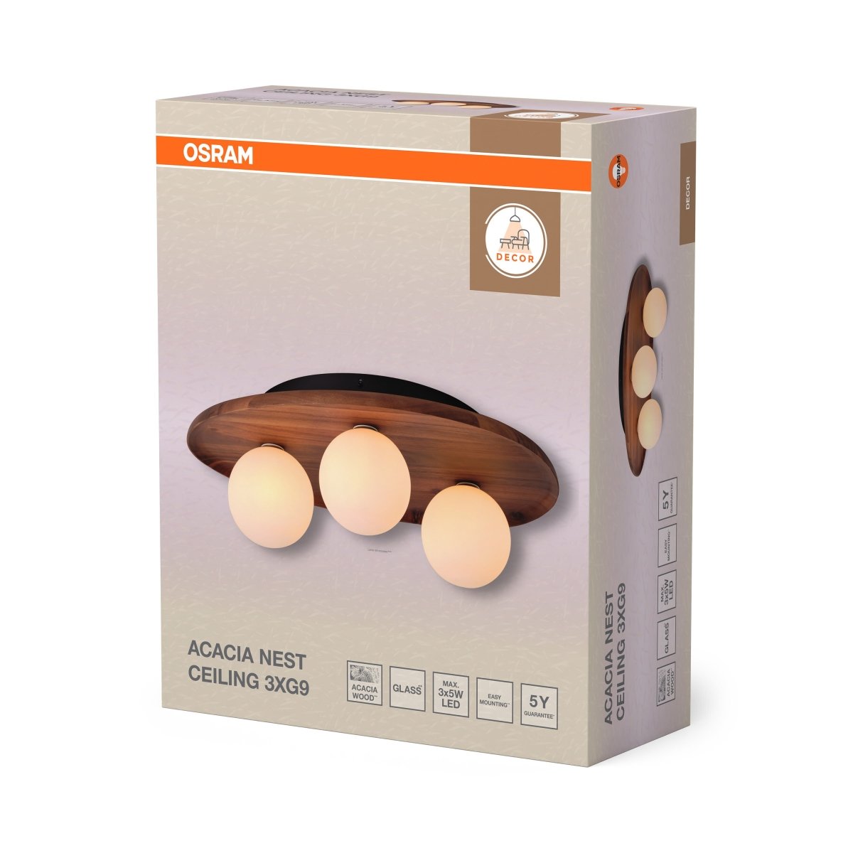 OSRAM Decor Acacia Nest Plafon 1xG9 brązowy - eshop Ledvance PL 4058075848184
