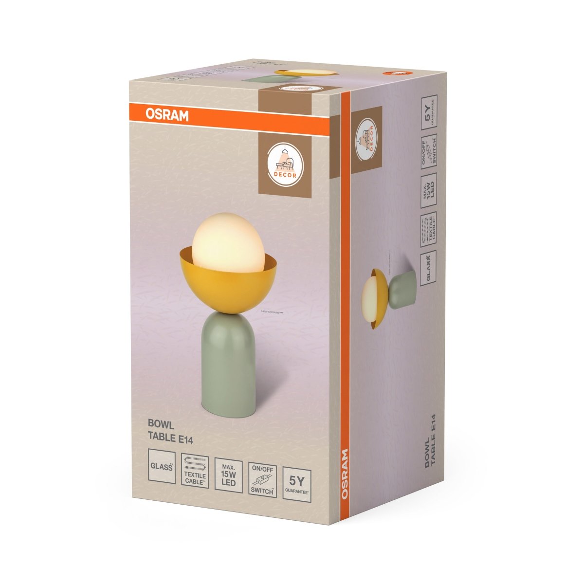 OSRAM Decor Bowl Lampa stołowa E14 zielona - eshop Ledvance PL 4058075847040