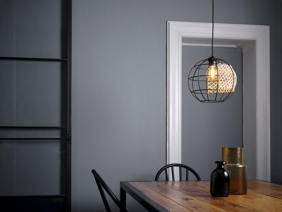 OSRAM Decor Cage Globe Pendant E27 Black - eshop Ledvance PL 4058075838116