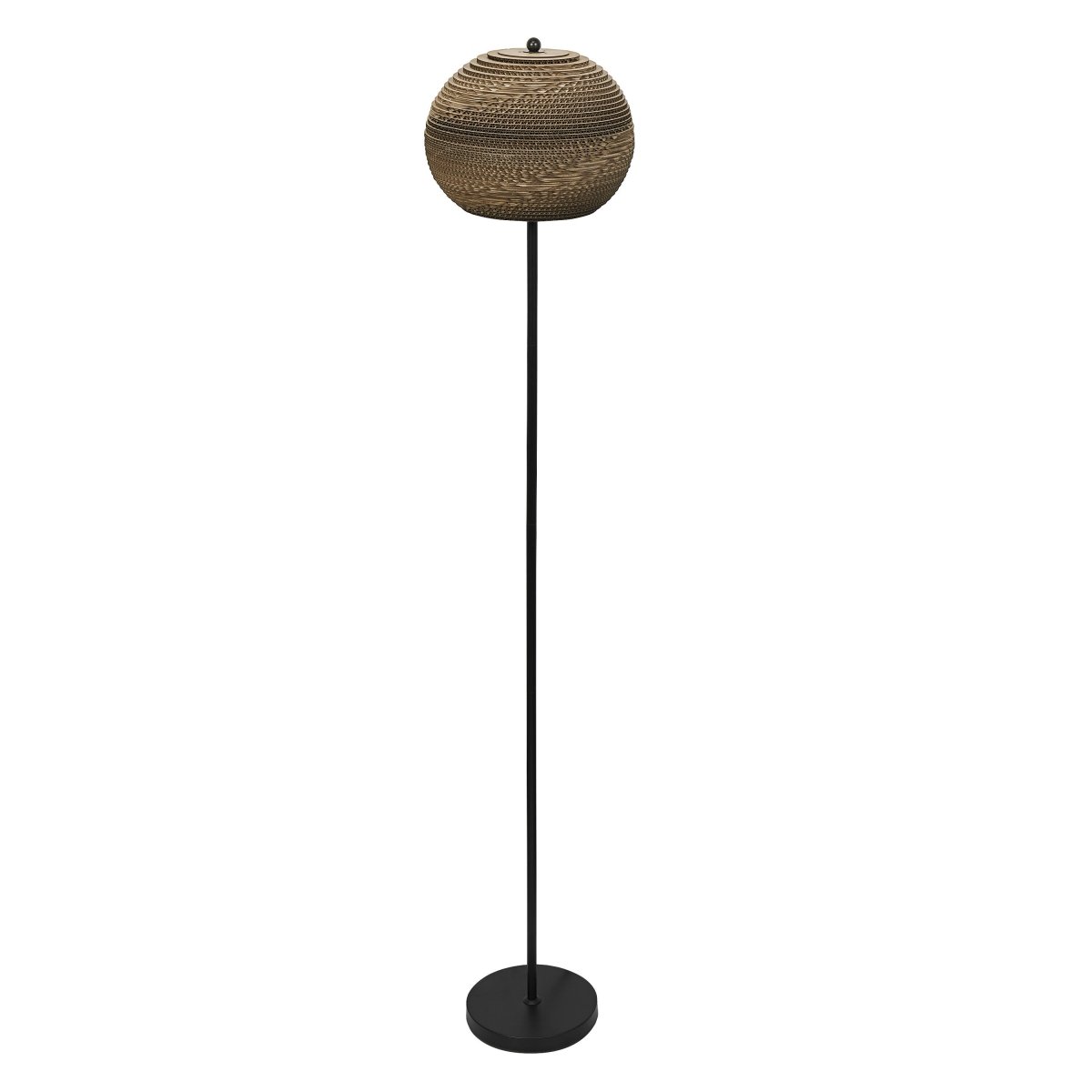 OSRAM Decor Cardboard Ball Lampa stojąca E27 brązowa - Poland LEDVANCE e-shop 4099854453892