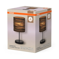 OSRAM Decor Cardboard Cylinder Lampa stołowa E27 brązowa - eshop Ledvance PL 4099854453991