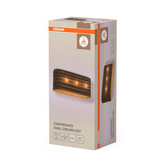 OSRAM Decor Cardboard Oval Plafon 3xE27 brązowy - eshop Ledvance PL 4099854453212