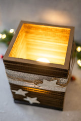OSRAM Decor Cardboard Square Lampa stołowa E27 brązowa - Poland LEDVANCE e-shop 4099854454059