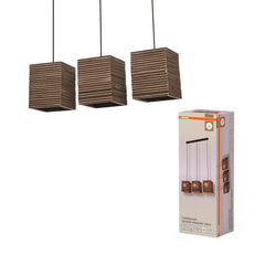 OSRAM Decor Cardboard Square Wisząca 3x E27 brązowy - Poland LEDVANCE e - shop 4099854458927