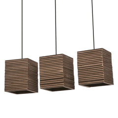 OSRAM Decor Cardboard Square Wisząca 3x E27 brązowy - Poland LEDVANCE e-shop 4099854458927