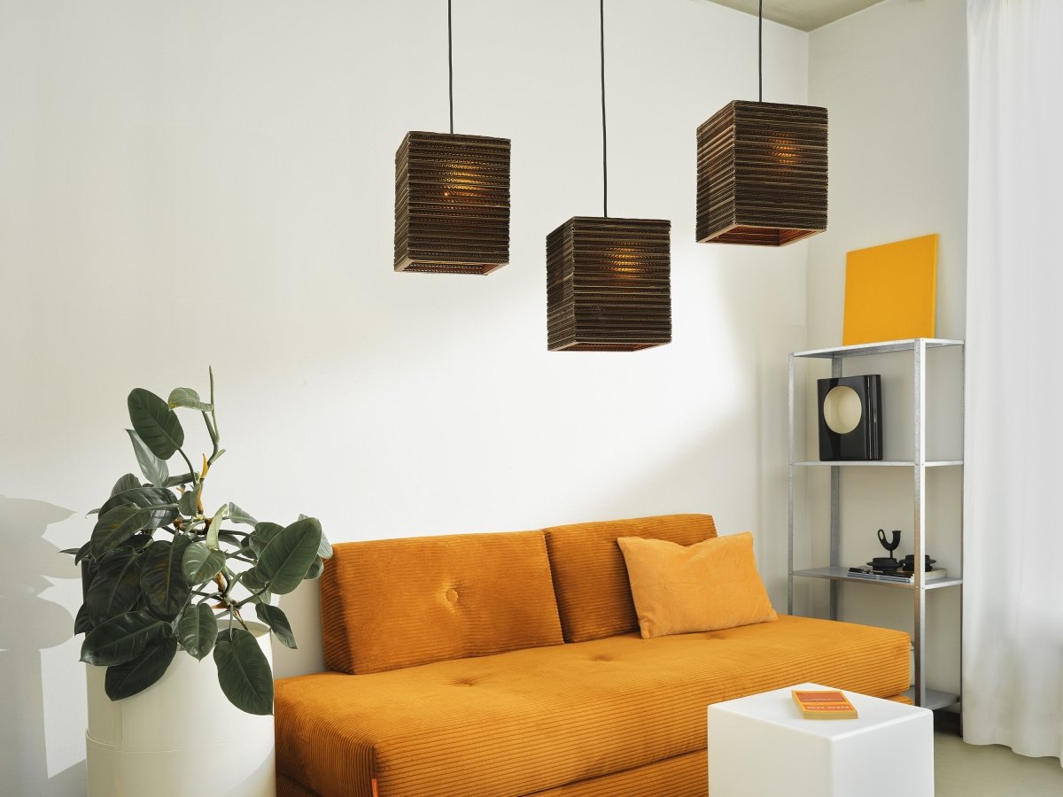 OSRAM Decor Cardboard Square Wisząca 3x E27 brązowy - eshop Ledvance PL 4099854458927