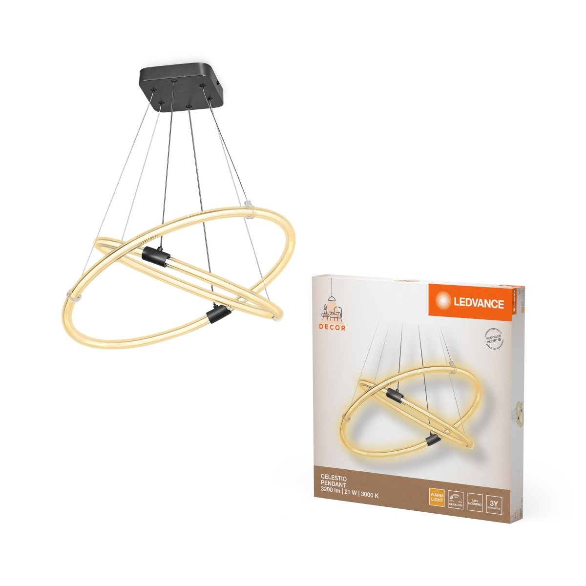 OSRAM Decor Celestio Wisząca 21W 830 Click DIM - eshop Ledvance PL 4058075842168