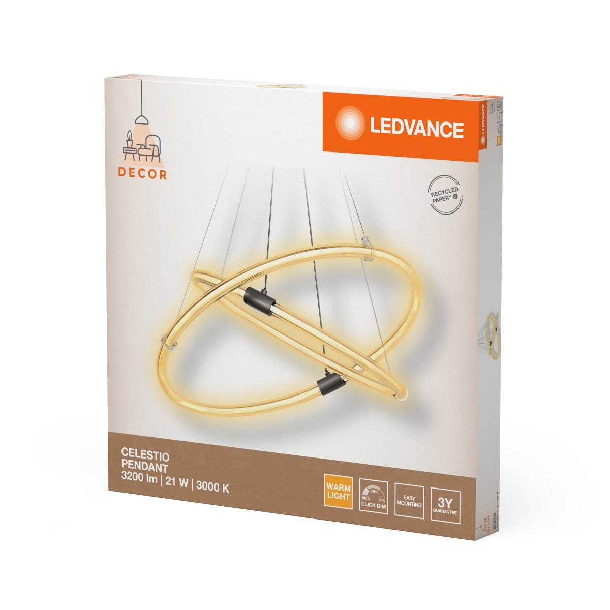 OSRAM Decor Celestio Wisząca 21W 830 Click DIM - eshop Ledvance PL 4058075842168