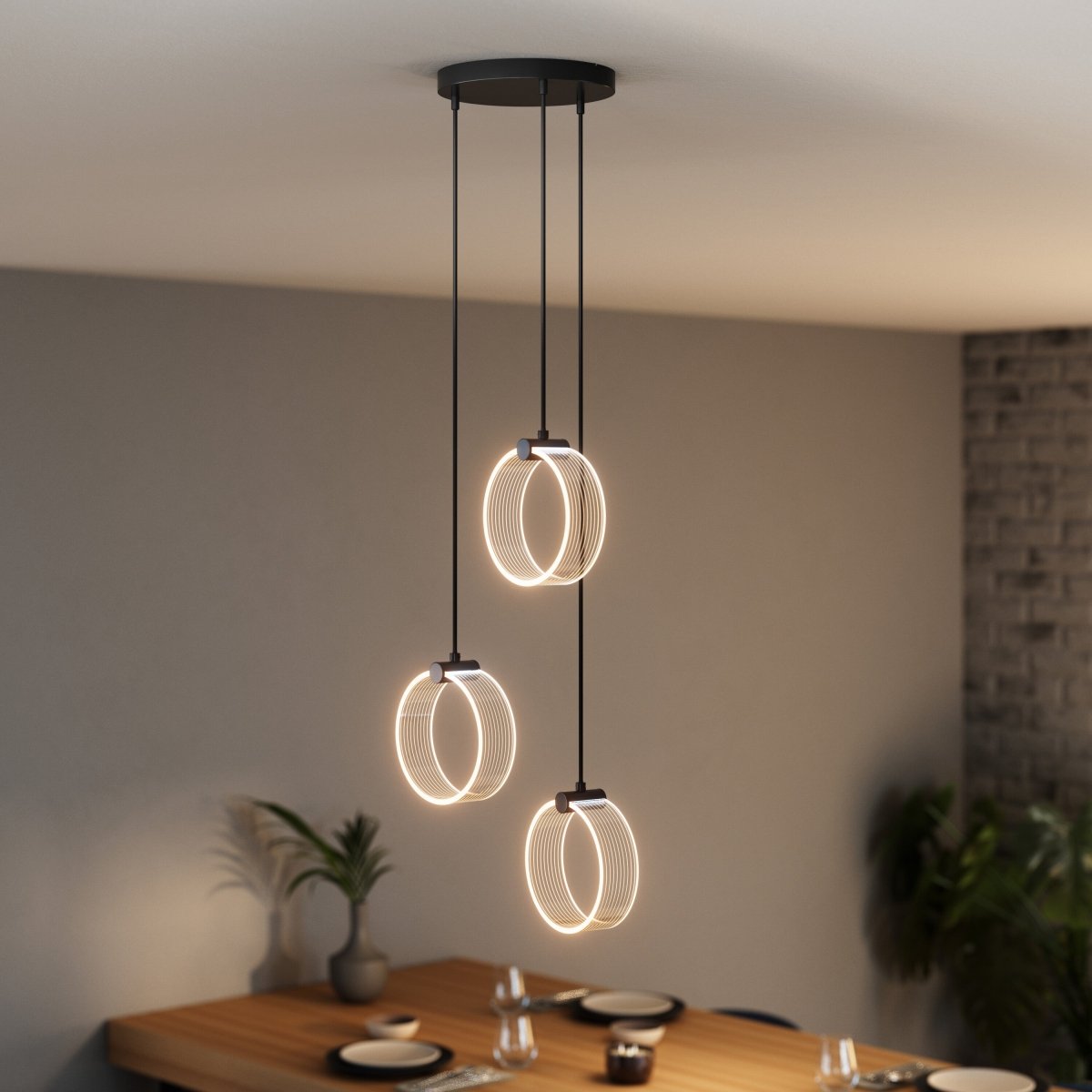 OSRAM Decor Circle Wisząca 3x PL 20W Click CCT czarny - eshop Ledvance PL 4058075838642