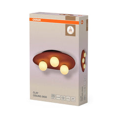OSRAM Decor Clay Nest Plafon 3 xG9 brązowy - eshop Ledvance PL 4099854453458
