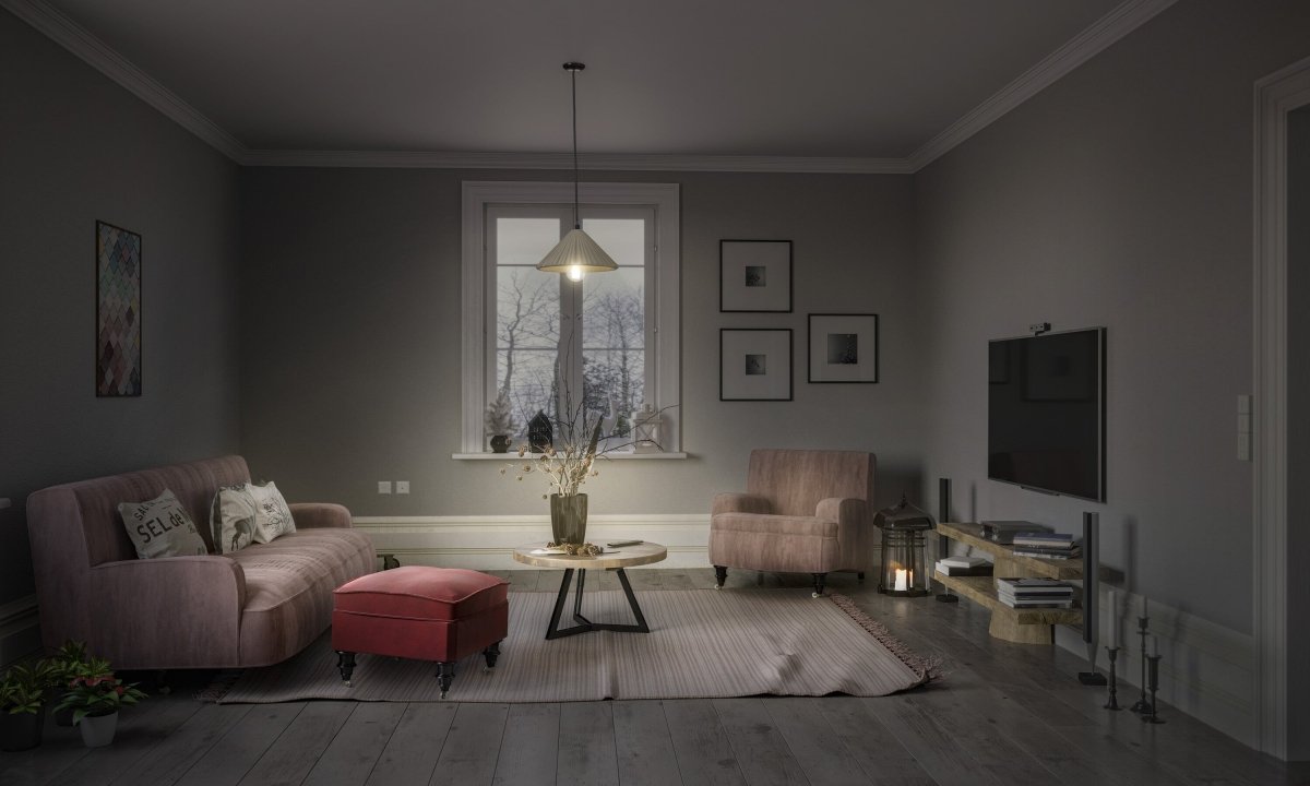 OSRAM Decor Concrete Pyramid Pendant E27 ciemnoszary - eshop Ledvance PL 4058075838369