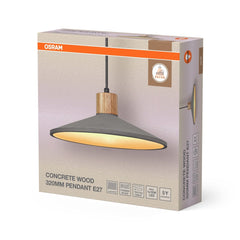 OSRAM Decor Concrete Wood Wisząca 320mm E27 ciemnoszary - eshop Ledvance PL 4099854459269