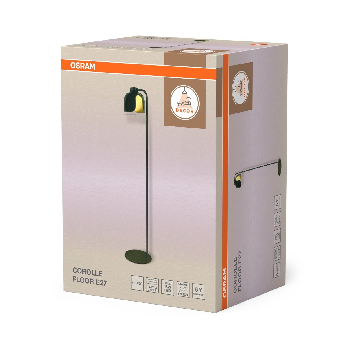 OSRAM Decor Corolle Lampa stojąca E27 zielona - eshop Ledvance PL 4058075849167