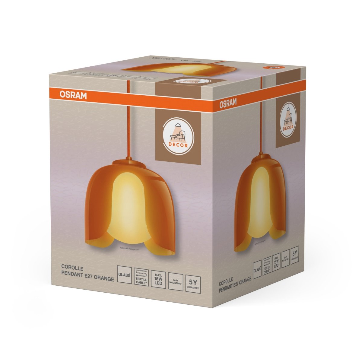 OSRAM Decor Corolle Wisząca E27 pomarańczowy - eshop Ledvance PL 4058075849129